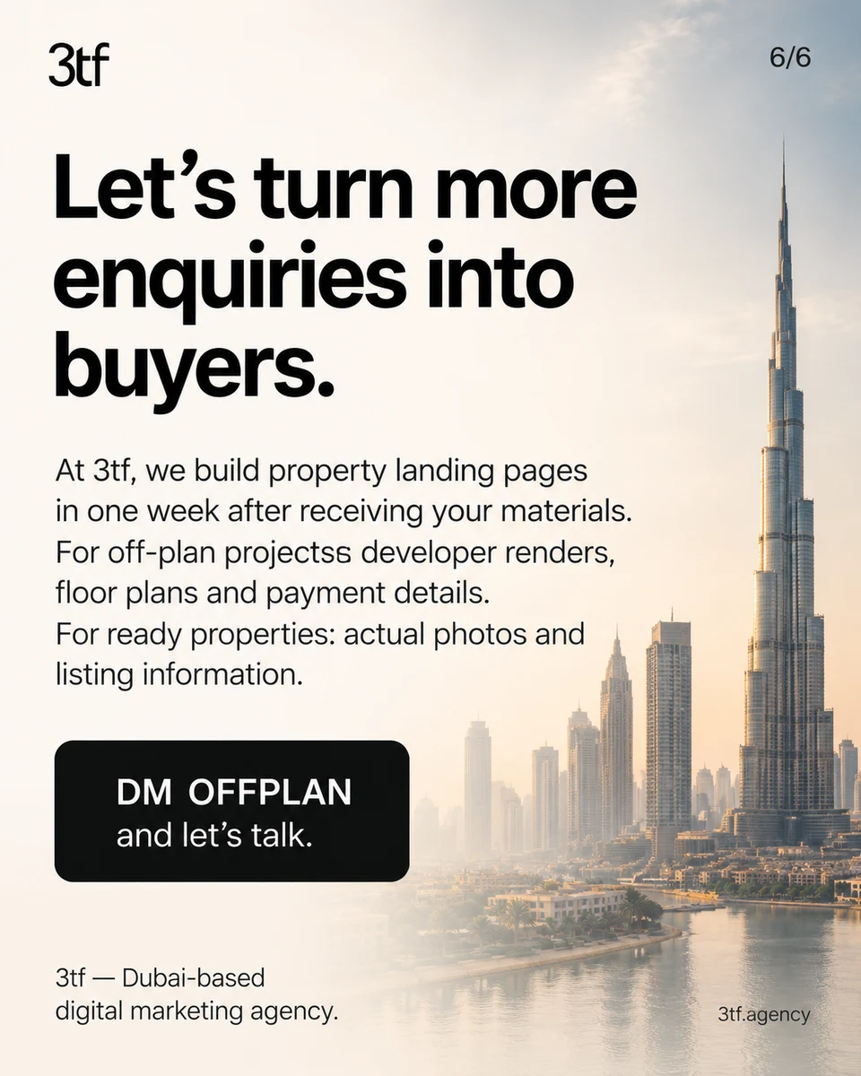 Discuss your property website with 3tf: DM OFFPLAN.