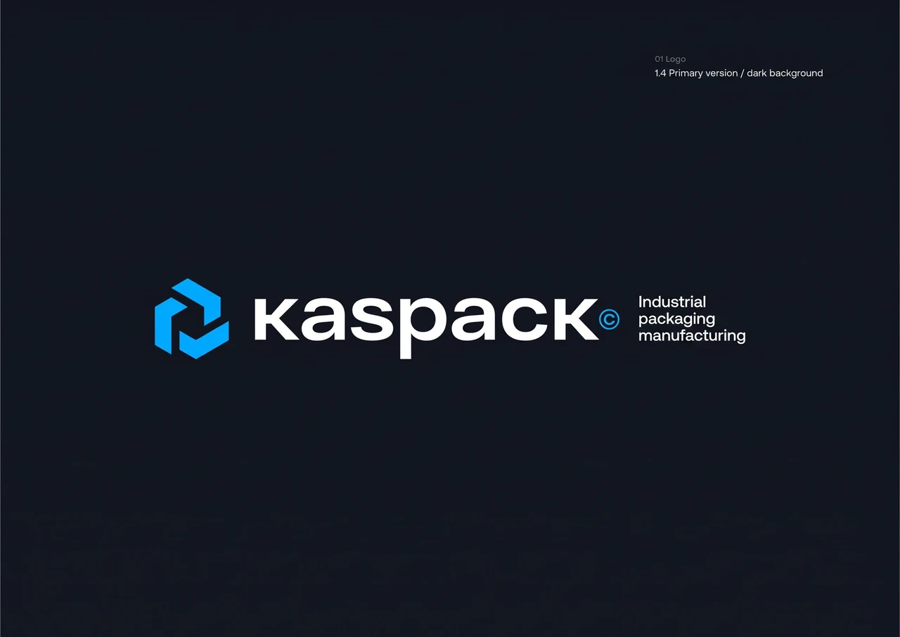 Kaspack: The signature on a dark background.
