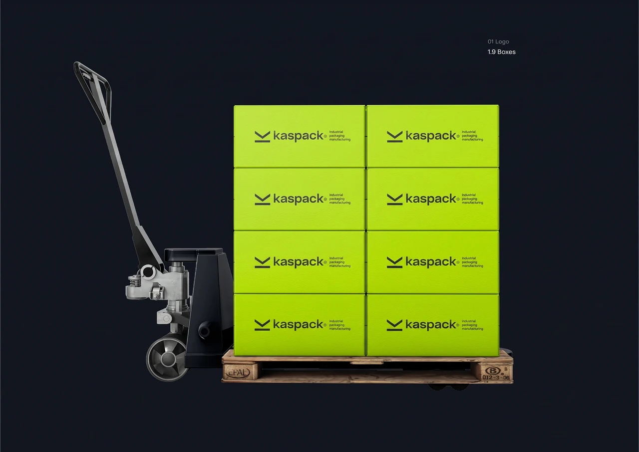 Kaspack: The system on stacked cartons.