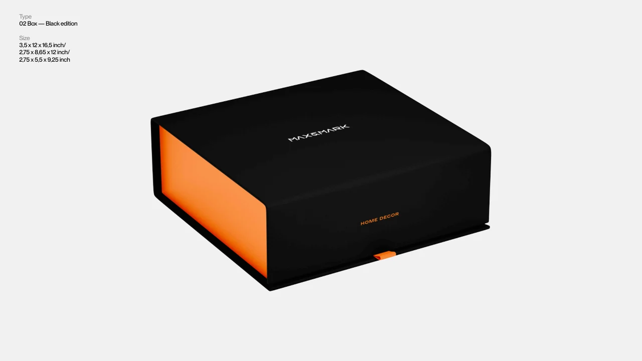 Max and Mark: The black box with orange side panels.