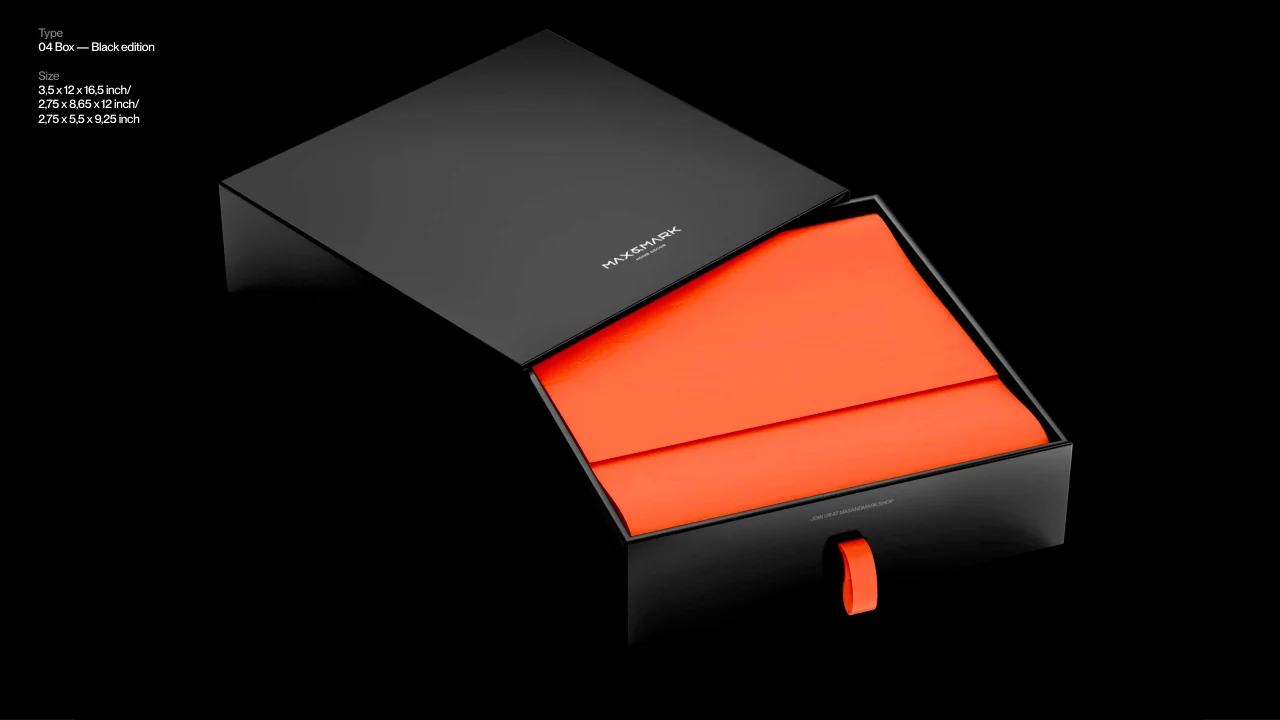 Max and Mark: An open black box with a contrasting interior.