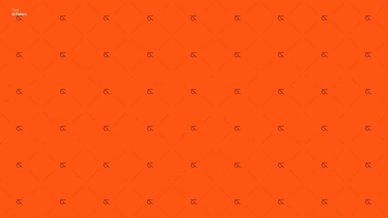 Max and Mark: The repeating symbol pattern on orange.