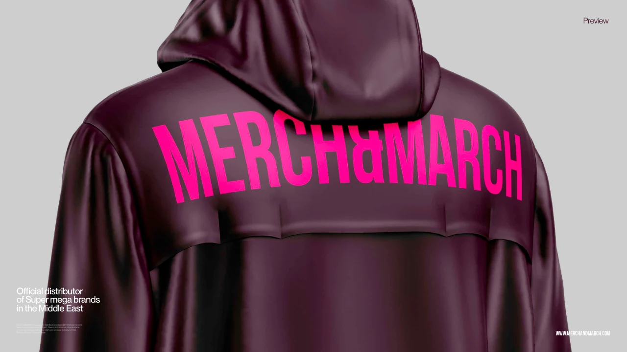 Merch and March: Branded clothing.