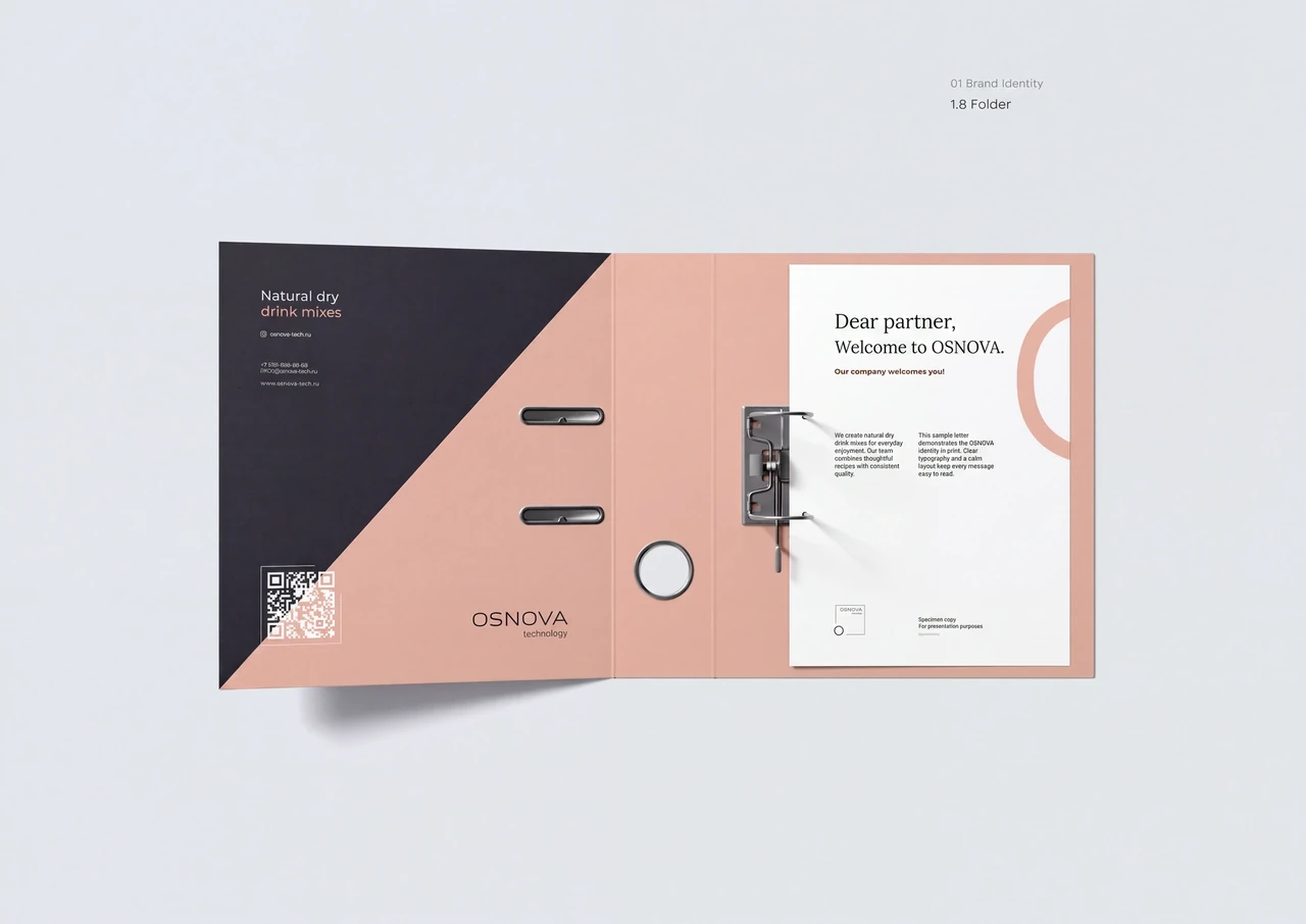 Osnova: Folder and stationery applications.