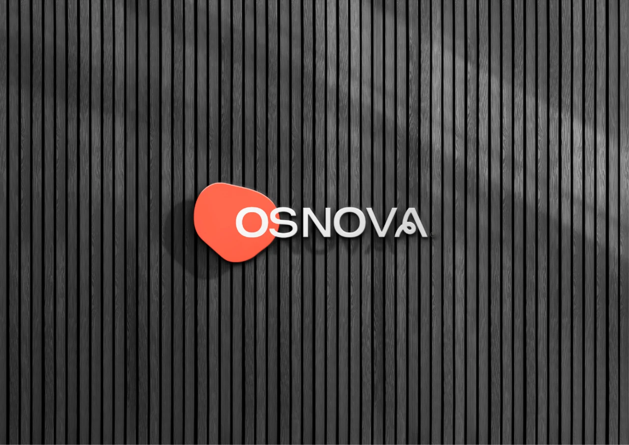 Osnova: The proposed identity used on signage.