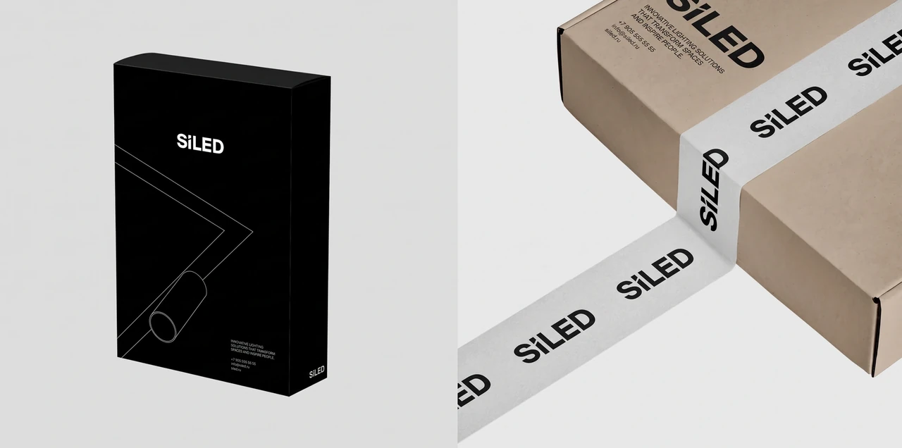 SiLED: Packaging, tape and printed materials.
